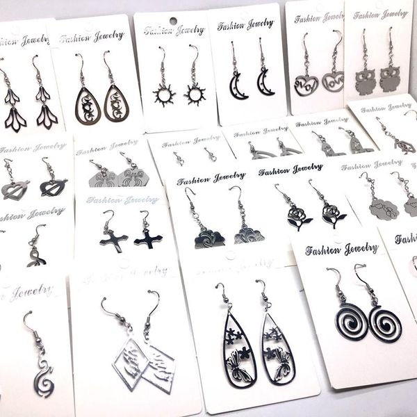 knot mixmax 20 pairs of women's drop earrings stainless steel dangler eardrop fashion jewelry metal punk style wholesale lot, Silver
knot mixmax 20 pairs of women's drop earrings stainless steel dangler eardrop fashion jewelry metal punk style wholesale lot, Silver