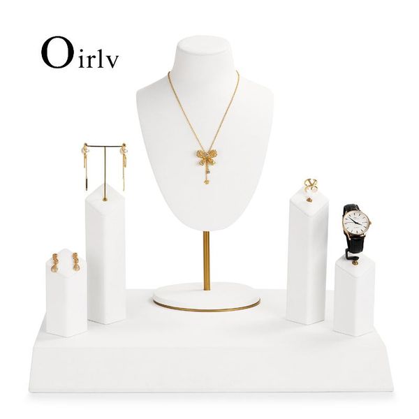 boxes oirlv white microfiber metal jewelry display prop set shop window exhibition for necklace earrings ring watch, Black;white
boxes oirlv white microfiber metal jewelry display prop set shop window exhibition for necklace earrings ring watch, Black;white