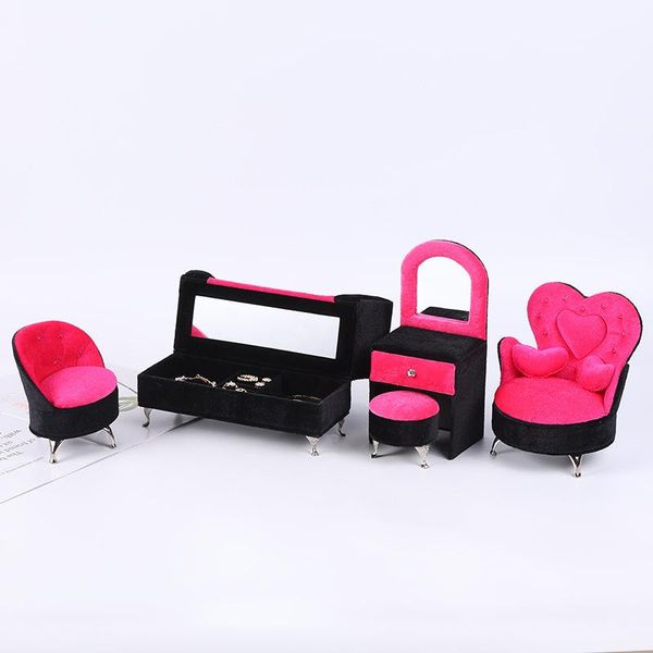 boxes new rose red sofa rings display stand box velvet furniture jewelry store showcase holder organizer, Black;white
boxes new rose red sofa rings display stand box velvet furniture jewelry store showcase holder organizer, Black;white