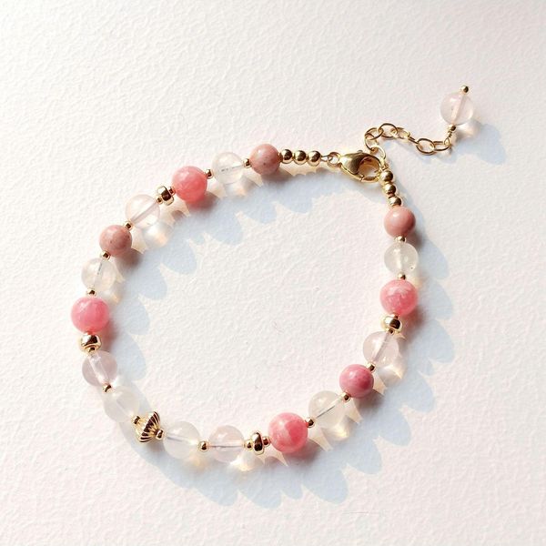 bangle lii ji rose quartz moonstone rhodochrosite rhodonite 14k gold filled natural stone 6mm beads handmade bracelet for women gift, Black
bangle lii ji rose quartz moonstone rhodochrosite rhodonite 14k gold filled natural stone 6mm beads handmade bracelet for women gift, Black