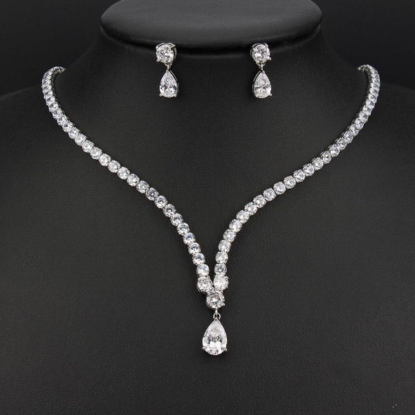 necklace emmaya noble aaa zirconia necklace and earring new trend party women girls charming jewelry set exquisite gift, Silver
necklace emmaya noble aaa zirconia necklace and earring new trend party women girls charming jewelry set exquisite gift, Silver