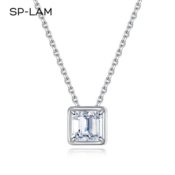 necklaces real moissanite necklace asscher cut lab created gra diamond fine pendant classic white gold plated charm jewelry anniversary, Silver
necklaces real moissanite necklace asscher cut lab created gra diamond fine pendant classic white gold plated charm jewelry anniversary, Silver