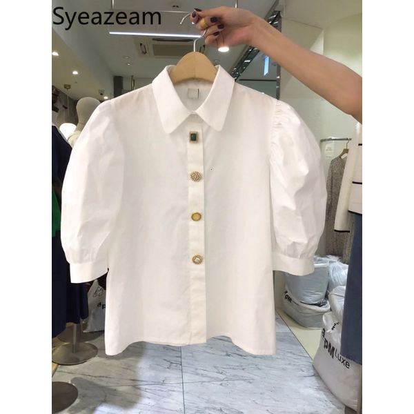 womens blouses shirts south korea summer blouse women fashion design puff sleeve shirt ladies shirt collar single breasted 230519, White
womens blouses shirts south korea summer blouse women fashion design puff sleeve shirt ladies shirt collar single breasted 230519, White