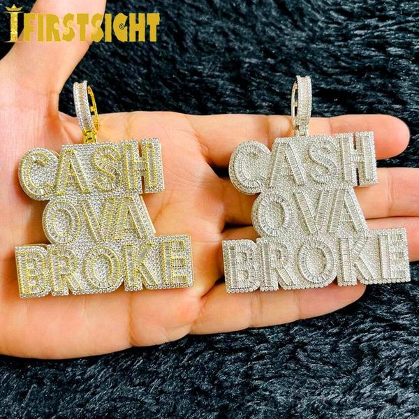 necklaces new cash ova broke pendant necklace hiphop rock iced out bling 5a zircon silver color cz tennis chain letter charm men jewelry
necklaces new cash ova broke pendant necklace hiphop rock iced out bling 5a zircon silver color cz tennis chain letter charm men jewelry
