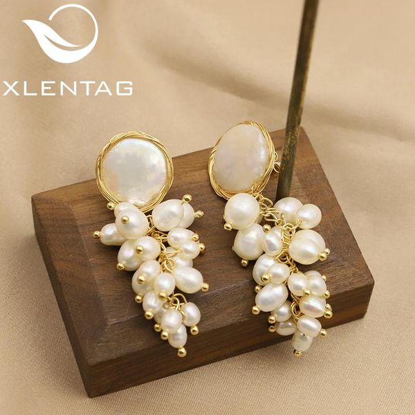 knot xlentag winding bunches of grapes natural pearls woman stud earrings fashion trend luxury personality fine jewelry anniversary, Silver
knot xlentag winding bunches of grapes natural pearls woman stud earrings fashion trend luxury personality fine jewelry anniversary, Silver