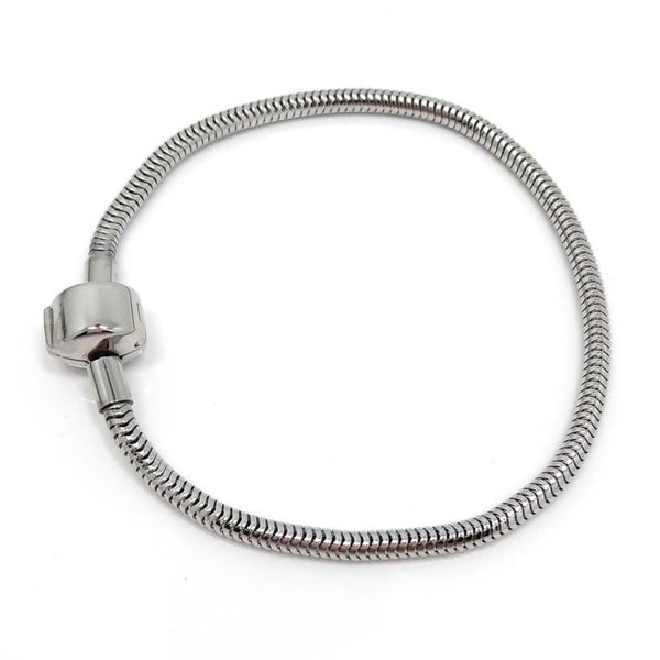 bangle yiqifly 10pcs fashion stainless steel round clasp snake chain bracelets fit european bracelets diy, Black
bangle yiqifly 10pcs fashion stainless steel round clasp snake chain bracelets fit european bracelets diy, Black