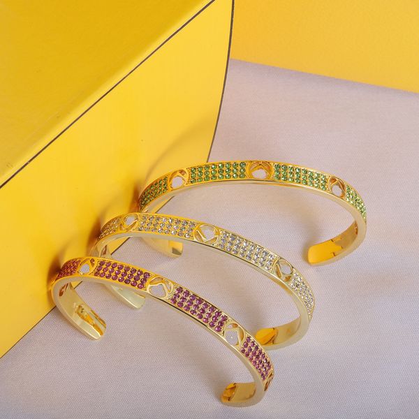 2023 luxury bangle designer bracelets elegant fashion womenswomen's diamond color bracelets jewelry quality, Black
2023 luxury bangle designer bracelets elegant fashion womenswomen's diamond color bracelets jewelry quality, Black