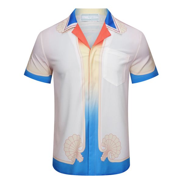 men's designer shirt summer casual printed real silk street beach style short sleeve high-quality shirt#04, White;black
men's designer shirt summer casual printed real silk street beach style short sleeve high-quality shirt#04, White;black
