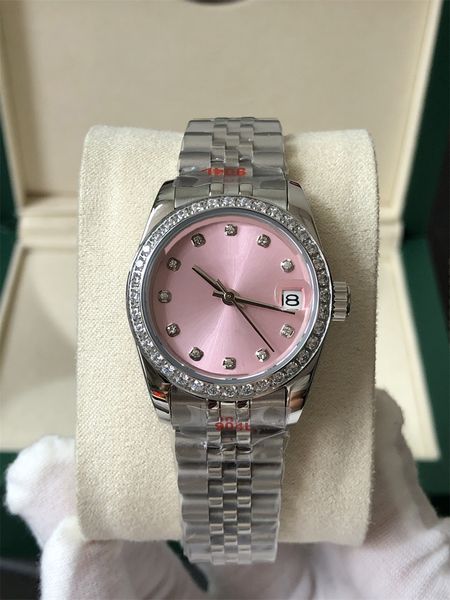womens watch 31mm gold stainless steel woman 2813 movement diamond bezel ladies wristwatches, Slivery;golden
womens watch 31mm gold stainless steel woman 2813 movement diamond bezel ladies wristwatches, Slivery;golden