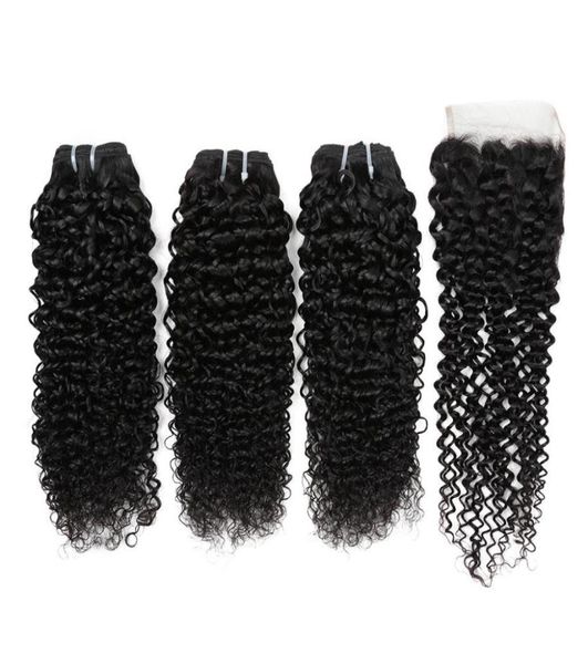 human hair wefts hair extensions jerry curl lace closure brazilian bundles4010369, Black
human hair wefts hair extensions jerry curl lace closure brazilian bundles4010369, Black