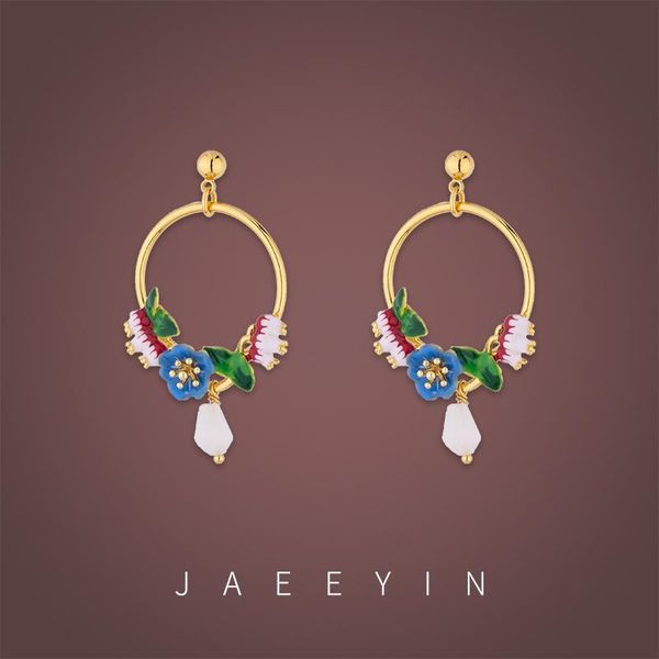 huggie jaeeyin 2021 fall new romantic trendy unusual circle metal gold color hand made enamel polychrome flower country style earrings, Golden;silver
huggie jaeeyin 2021 fall new romantic trendy unusual circle metal gold color hand made enamel polychrome flower country style earrings, Golden;silver