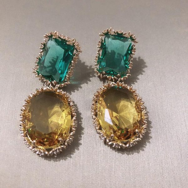knot bilincolor fashion unique disgn small flower side green dand yellow cubic zircon earring for women, Silver
knot bilincolor fashion unique disgn small flower side green dand yellow cubic zircon earring for women, Silver