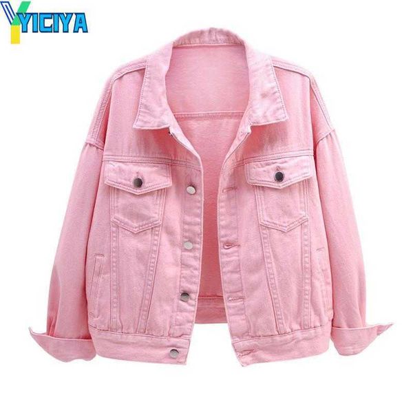yiciya women's jackets women's denim jacket spring autumn short coat pink jean casual purple yellow white loose lady outerwear, Black;brown
yiciya women's jackets women's denim jacket spring autumn short coat pink jean casual purple yellow white loose lady outerwear, Black;brown