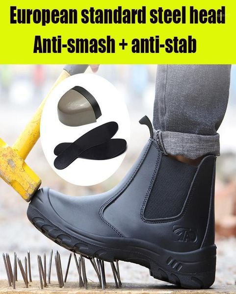 boots style leather safety shoes autumn winter men039s steel toe cap fashion work waterproof antiscald protective9699276, Black
boots style leather safety shoes autumn winter men039s steel toe cap fashion work waterproof antiscald protective9699276, Black