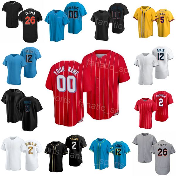 team baseball 26 garrett cooper jersey 3 luis arraez 12 jorge soler 14 bryan de la cruz 5 jon berti 2 jazz chisholm jr customized black red, Blue;black
team baseball 26 garrett cooper jersey 3 luis arraez 12 jorge soler 14 bryan de la cruz 5 jon berti 2 jazz chisholm jr customized black red, Blue;black