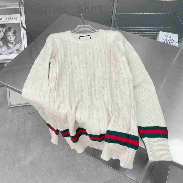 women's sweaters designer knits tees autumn winter sweater contrast color fried dough twist stripe pulloloose lazy wind men's and, White;black
women's sweaters designer knits tees autumn winter sweater contrast color fried dough twist stripe pulloloose lazy wind men's and, White;black