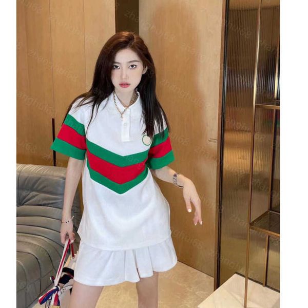 23ss womens t-shirt womens designer clothing tee new red and green stitching embroidery couple casual polo shirt short sleeve womens clothes, White
23ss womens t-shirt womens designer clothing tee new red and green stitching embroidery couple casual polo shirt short sleeve womens clothes, White