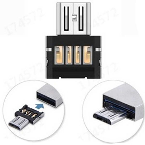 Image of OTG adapter mobile phone tablet mini card reader creative USB flash drive USB adapter nail plate OTG