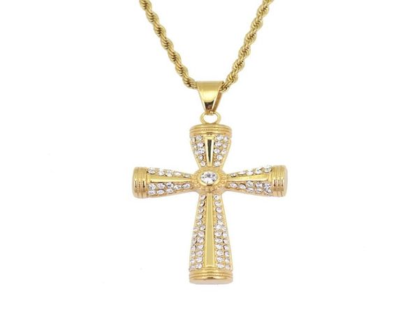 hip hop cross diamonds pendant necklaces for men women western luxury necklace stainless steel cuban chains religion jewelry6377554, Silver
hip hop cross diamonds pendant necklaces for men women western luxury necklace stainless steel cuban chains religion jewelry6377554, Silver