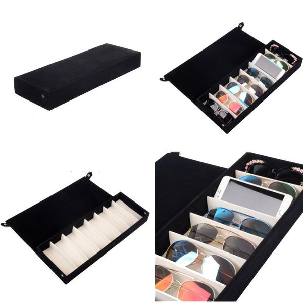 boxes big 8 slot grids storage display glasses case with lid eyeglass sunglasses grid stand case box holder glasses organizer makeup, Black;white
boxes big 8 slot grids storage display glasses case with lid eyeglass sunglasses grid stand case box holder glasses organizer makeup, Black;white
