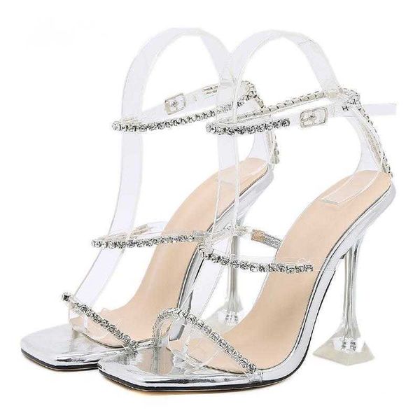 sandals designer rhinestone women pvc jelly transparent perspex strange high heels summer square toe buckle strap shoes 230511, Black
sandals designer rhinestone women pvc jelly transparent perspex strange high heels summer square toe buckle strap shoes 230511, Black