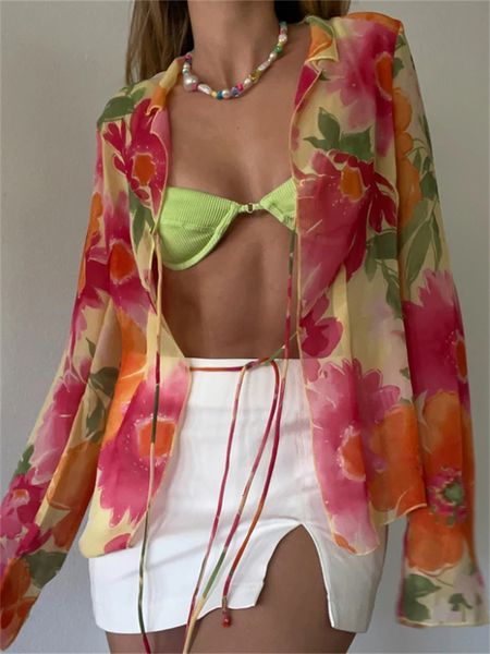 womens blouses shirts chronstyle tie up mesh tshirts chic women see through long sleeve sun protection coverups elegant lady beach 230519, White
womens blouses shirts chronstyle tie up mesh tshirts chic women see through long sleeve sun protection coverups elegant lady beach 230519, White