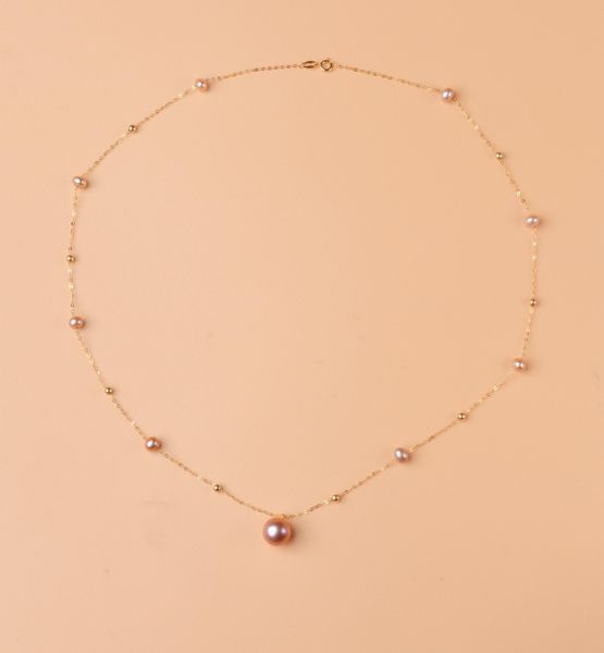 necklaces xf800 pure 18k gold necklace pendant natural freshwater pearl au750 women's exquisite jewelry party gift, Silver
necklaces xf800 pure 18k gold necklace pendant natural freshwater pearl au750 women's exquisite jewelry party gift, Silver