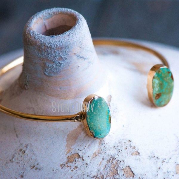 bangle bm33945 natural gemstone turquoise cuff bracelet healing stone cuff bangle gold plated boho bohemian bangle, Black
bangle bm33945 natural gemstone turquoise cuff bracelet healing stone cuff bangle gold plated boho bohemian bangle, Black