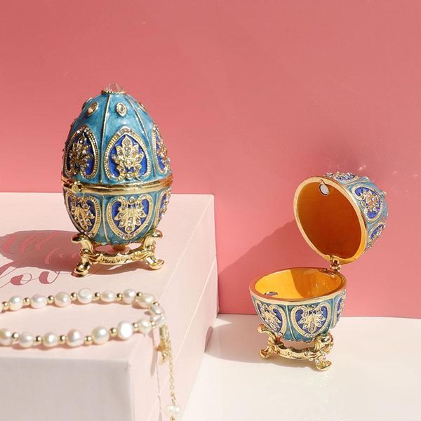 boxes blue vintage faberge style egg trinket box unique hand painted enameled jewelry box collectible unique gift for home decor, Black;white
boxes blue vintage faberge style egg trinket box unique hand painted enameled jewelry box collectible unique gift for home decor, Black;white