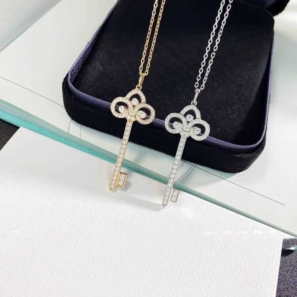 designer ay key necklace 925 sterling silver plated 18k gold inlaid diamond iris full pendant collar chain, Black
designer ay key necklace 925 sterling silver plated 18k gold inlaid diamond iris full pendant collar chain, Black