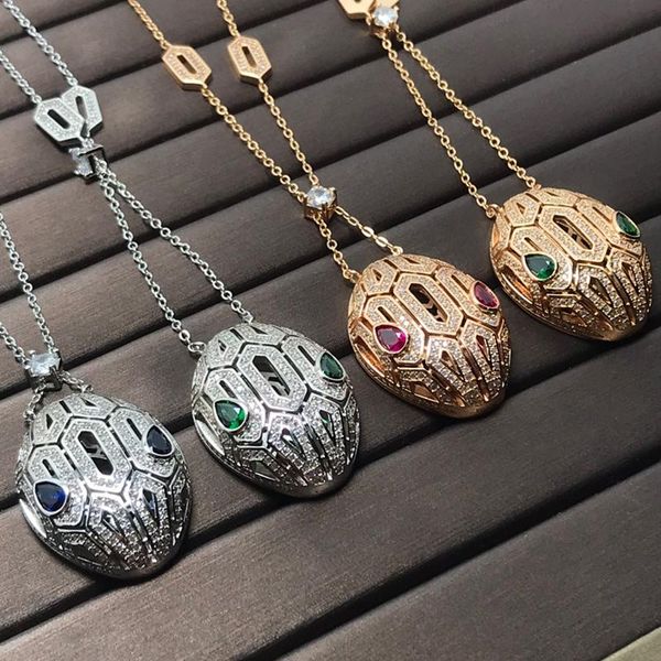 necklaces 2022 european popular full zircon classic snake head pendant necklace fashion noble for women chain highend luxury jewelry gift, Silver
necklaces 2022 european popular full zircon classic snake head pendant necklace fashion noble for women chain highend luxury jewelry gift, Silver