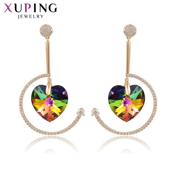 knot xuping jewelry fashion heart shape dangle crystal earring for women mother's day party gift 20732, Silver
knot xuping jewelry fashion heart shape dangle crystal earring for women mother's day party gift 20732, Silver