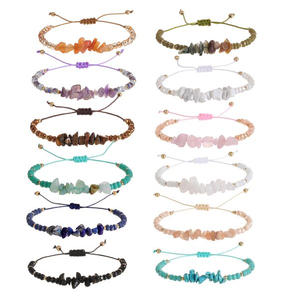 colorful crystal natural stone gravel hand string yoga braided chip beaded strand bracelet yoga jewelry, Golden;silver
colorful crystal natural stone gravel hand string yoga braided chip beaded strand bracelet yoga jewelry, Golden;silver