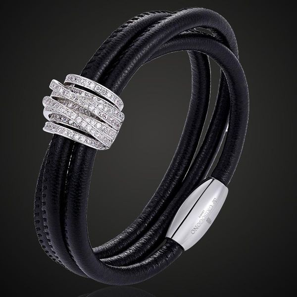 bangle zlxgirl adjustable magnet leather zircon bracelet accessory for wedding women's chain bracelet bangle guangdong factory bijoux, Black
bangle zlxgirl adjustable magnet leather zircon bracelet accessory for wedding women's chain bracelet bangle guangdong factory bijoux, Black