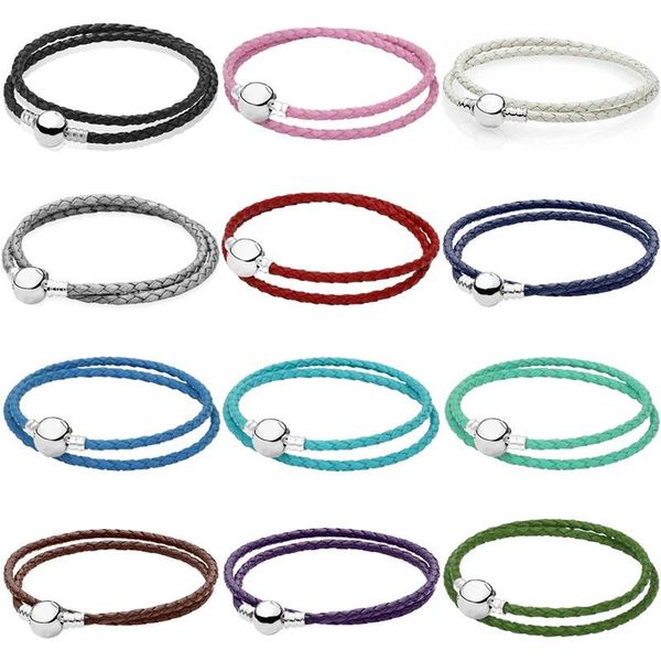 bangle original 925 sterling silver 1646cm genuine leather ball clasp snake bracelet for popular bangle bead charm diy jewelry, Black
bangle original 925 sterling silver 1646cm genuine leather ball clasp snake bracelet for popular bangle bead charm diy jewelry, Black