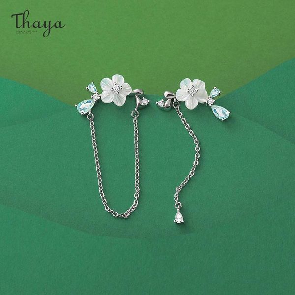 stud thaya original silver color studs earring chain shell flower dangle for women earring season series fine jewelry, Golden;silver
stud thaya original silver color studs earring chain shell flower dangle for women earring season series fine jewelry, Golden;silver