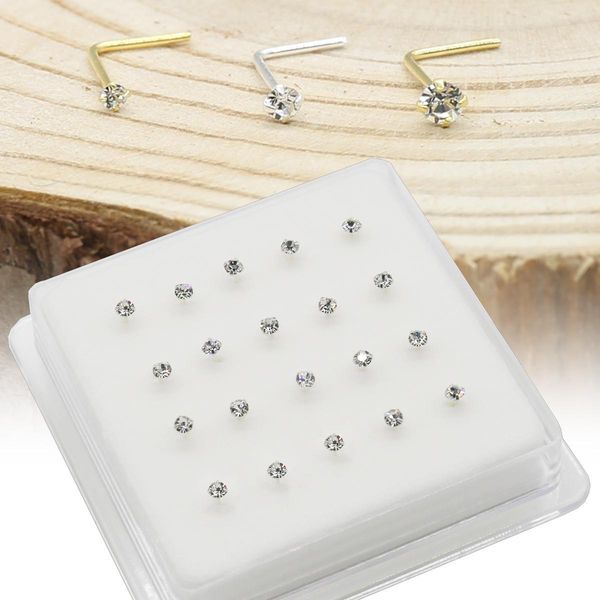 brooches 925 sterling silver nose stud 1.5mm 2.0mm 2.5mm gemstone thin dainty crystal pin nose screw ear bone l shape bend piercing nariz, Gray
brooches 925 sterling silver nose stud 1.5mm 2.0mm 2.5mm gemstone thin dainty crystal pin nose screw ear bone l shape bend piercing nariz, Gray