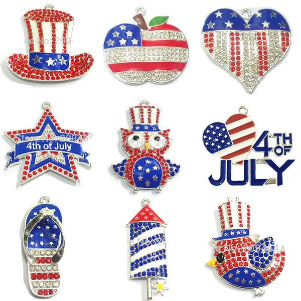 necklaces wholesale 10pcs/bag rhinestone/enamel heart owl apple hat bird/ice cream pendant for 4th of july jewelry making/design, Silver
necklaces wholesale 10pcs/bag rhinestone/enamel heart owl apple hat bird/ice cream pendant for 4th of july jewelry making/design, Silver