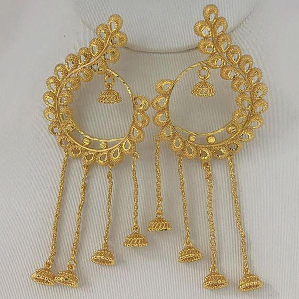 knot 2022 new fringe drop earrings fashion 18k gold plated indian dubai style earrings women golden drop earring, Silver
knot 2022 new fringe drop earrings fashion 18k gold plated indian dubai style earrings women golden drop earring, Silver