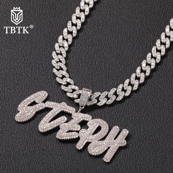 necklaces tbtk customized name necklace doulble layer curise letters pendant ice out 9mm cuban chain necklace gift hiphop jewelry, Silver
necklaces tbtk customized name necklace doulble layer curise letters pendant ice out 9mm cuban chain necklace gift hiphop jewelry, Silver