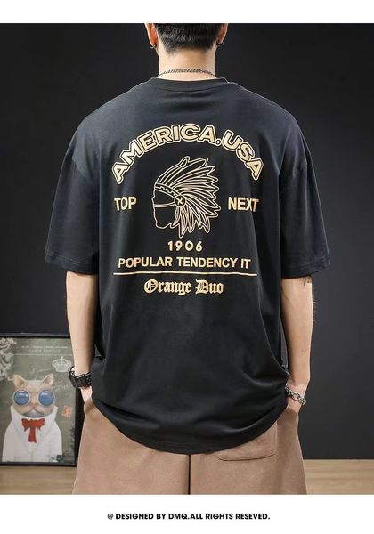 heavy pure cotton american 2023 short -sleeved t -shirt men's new loose and breathable large size plus fertilizer increase men's h, White;black
heavy pure cotton american 2023 short -sleeved t -shirt men's new loose and breathable large size plus fertilizer increase men's h, White;black