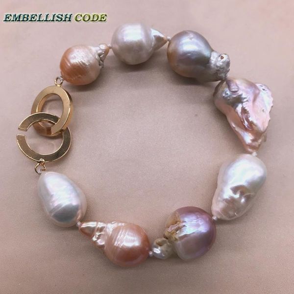 bangle amazing mixed color large size tissue nucleated flame ball shape baroque pearl statement bracelet 100% natural some defect, Black
bangle amazing mixed color large size tissue nucleated flame ball shape baroque pearl statement bracelet 100% natural some defect, Black