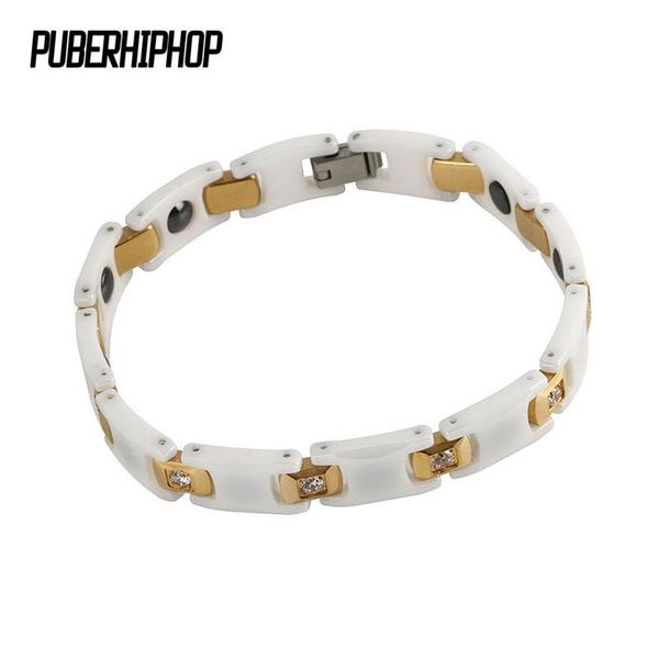 bangle new magnetic bracelet women white ceramic energy germanium bracelets hand chain gold color hologram bracelets custom size, Black
bangle new magnetic bracelet women white ceramic energy germanium bracelets hand chain gold color hologram bracelets custom size, Black
