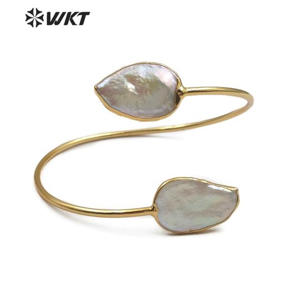 bangle wtb448 double freshwater pearl bangle natural pearl jewelry in teardrop shape adjustable gold bangle pearl cuff wedding bangle, Black
bangle wtb448 double freshwater pearl bangle natural pearl jewelry in teardrop shape adjustable gold bangle pearl cuff wedding bangle, Black