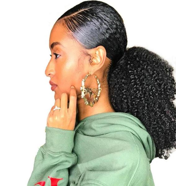 afro kinky curly hair ponytail 4b 4c 1 piece clip in ponytails human hair natural black 1b with drawstring1754682
afro kinky curly hair ponytail 4b 4c 1 piece clip in ponytails human hair natural black 1b with drawstring1754682
