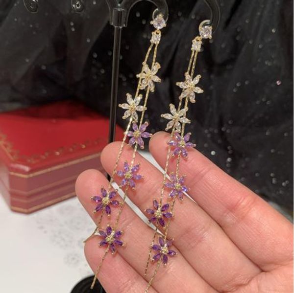 knot gradient purple flower earrings long tassel super fairy temperament simple s925 silver needle earrings
knot gradient purple flower earrings long tassel super fairy temperament simple s925 silver needle earrings