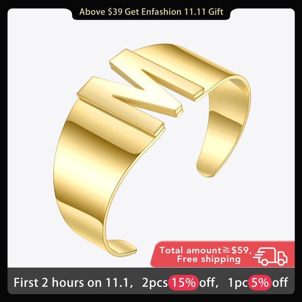 bangle enfashion initial letter bangles for women hollow alphabet open bracelets stainless steel gold color fashion jewelry gifts b2163, Black
bangle enfashion initial letter bangles for women hollow alphabet open bracelets stainless steel gold color fashion jewelry gifts b2163, Black