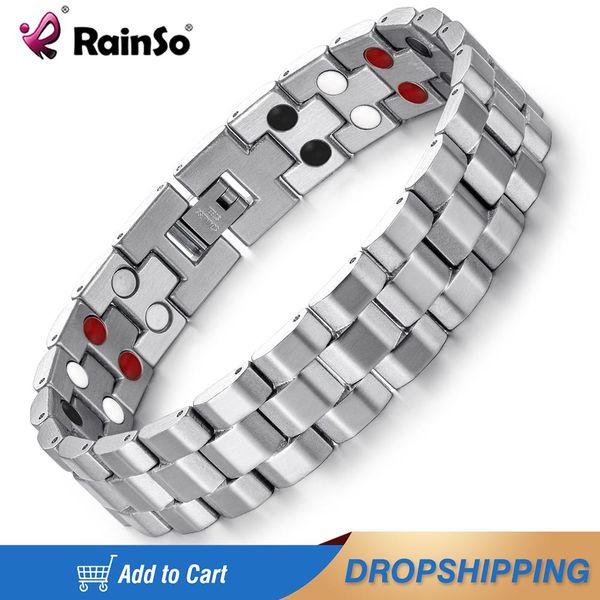 bangle rainso stainless steel magnetic charm bracelets for man bio energy therapy love bracelet trendy health care jewelry wristbands, Black
bangle rainso stainless steel magnetic charm bracelets for man bio energy therapy love bracelet trendy health care jewelry wristbands, Black