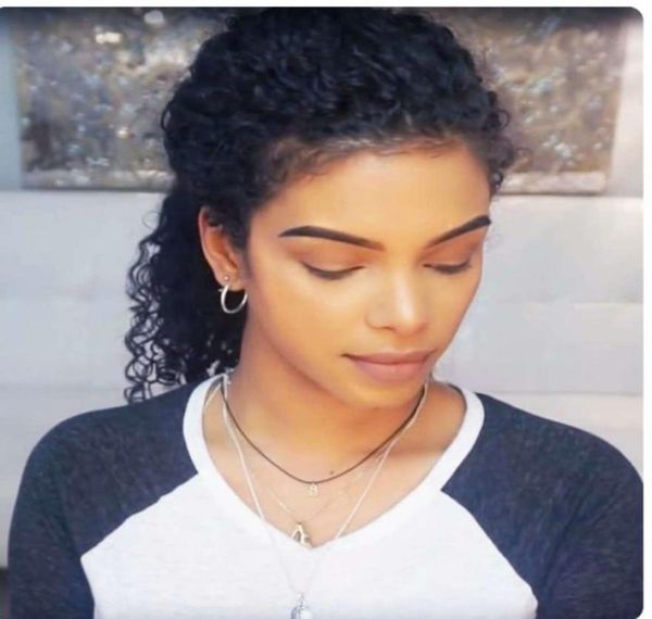 deep wavy curly pony tail hairpieces wrap around clip in virgin human hair drawstring ponytail hair extension natural 120g 16inch4944734, Black
deep wavy curly pony tail hairpieces wrap around clip in virgin human hair drawstring ponytail hair extension natural 120g 16inch4944734, Black