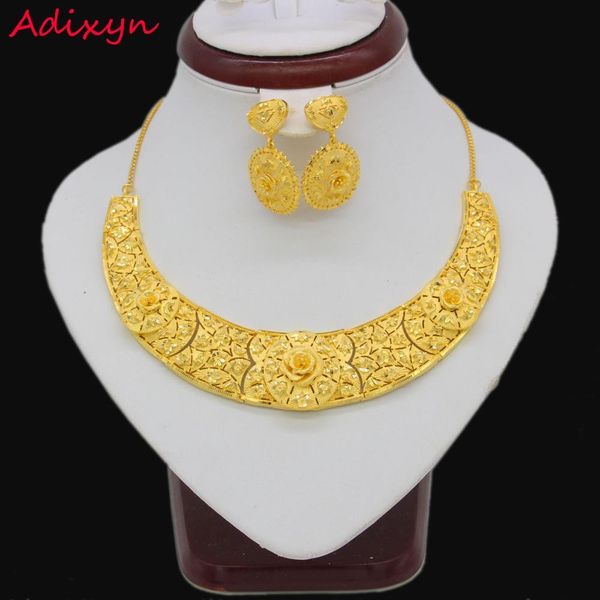 necklace adixyn trendy necklace earrings jewelry set for women gold color /copper jewelry ethiopian bridal wedding/party gifts, Silver
necklace adixyn trendy necklace earrings jewelry set for women gold color /copper jewelry ethiopian bridal wedding/party gifts, Silver